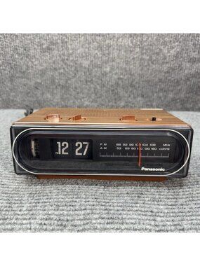 Vintage Panasonic RC-6015 Flip Clock AM FM Radio Back to the Future *Working